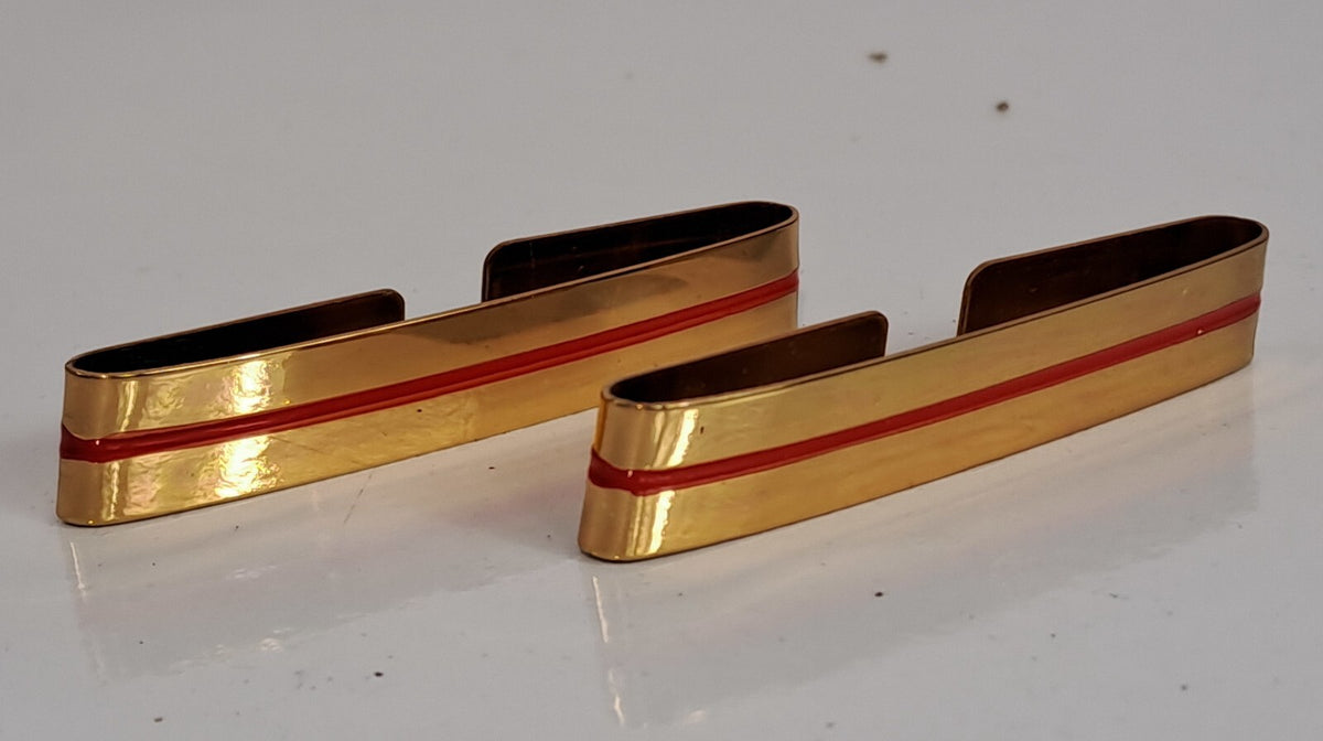 NEW Genuine Surplus French Rank Slide Pair Adjudant Chief Metal Epaulette 1570