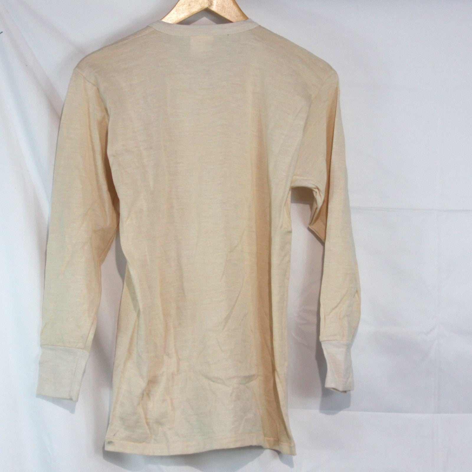 Italian Army Thermal Top Genuine Surplus Cream Military Long Sleeve (3825)