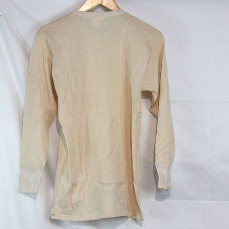 Italian Army Thermal Top Genuine Surplus Cream Military Long Sleeve (3825)