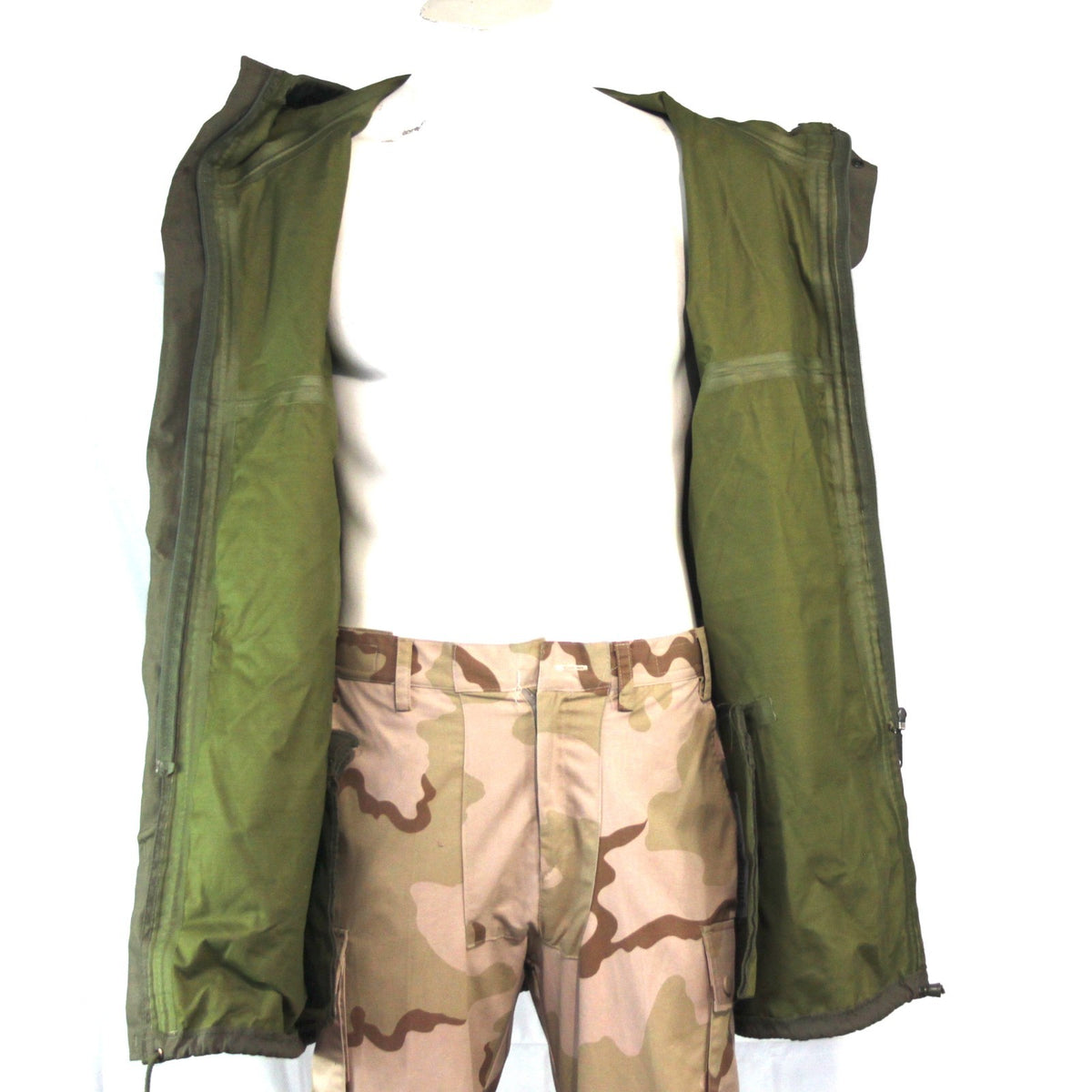Genuine Surplus German Army Gore-tex Waterproof Coat Jacket Olive 38-40" 3543