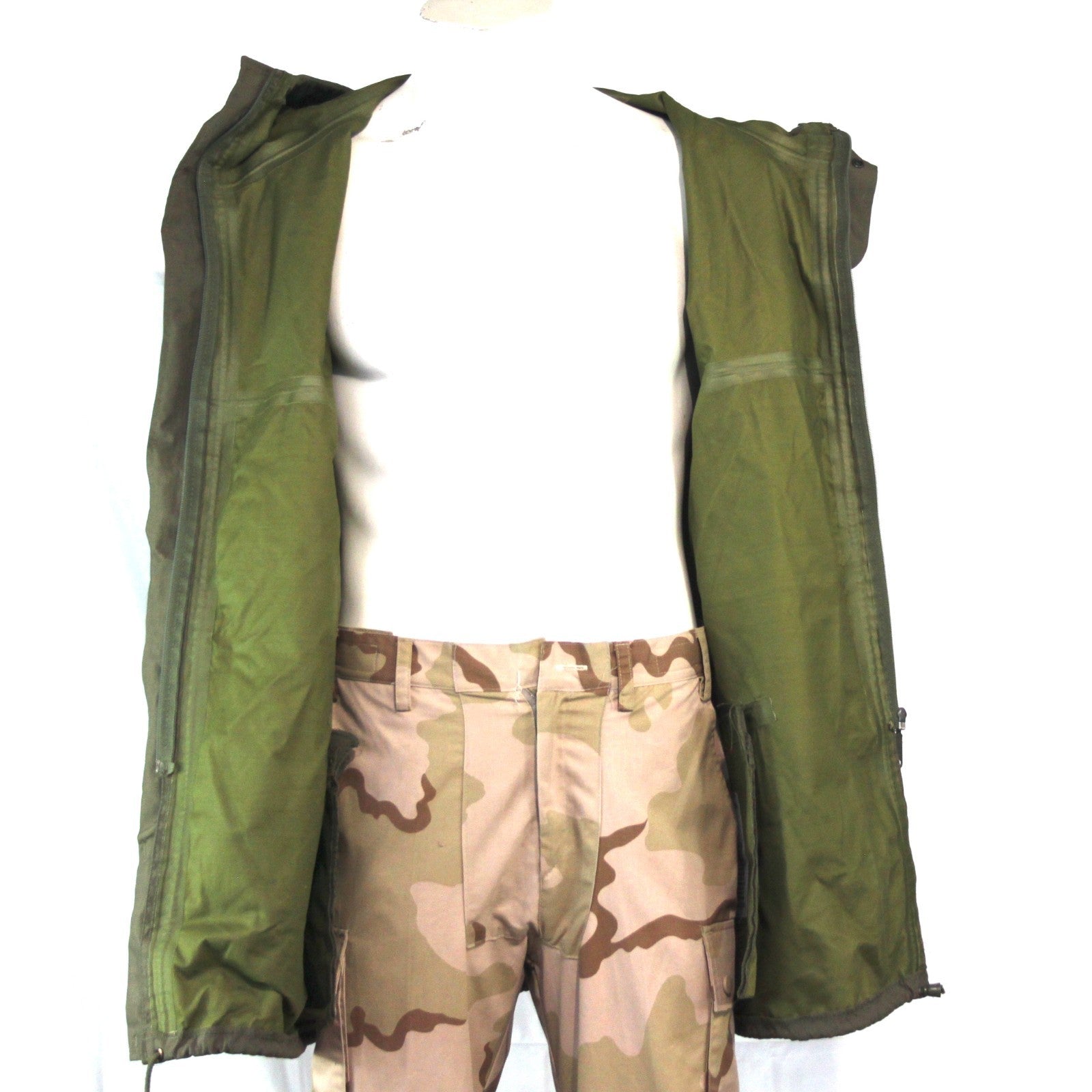 Genuine Surplus German Army Gore-tex Waterproof Coat Jacket Olive 38-40" 3543