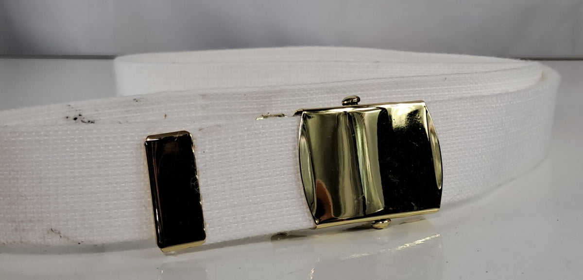 Genuine Surplus British Army White 33mm Polypropylene Webbing Belt (2438)