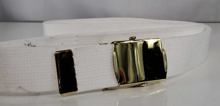 Genuine Surplus British Army White 33mm Polypropylene Webbing Belt (2438)