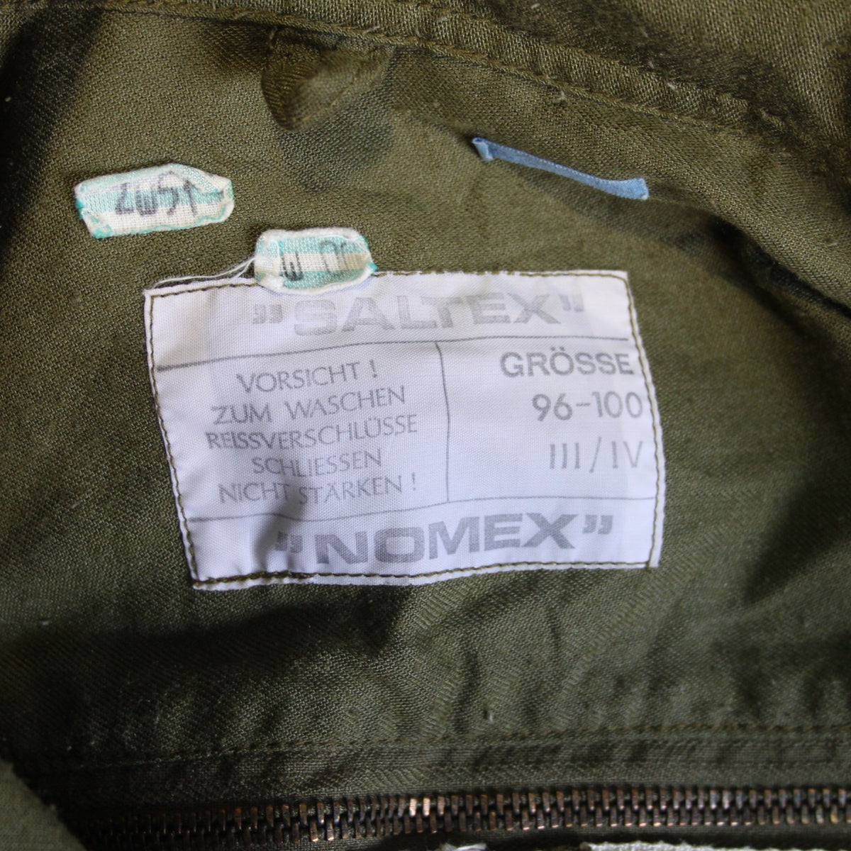 Austrian Army Nomex Coverall Olive Green Genuine Surplus Damaged 38-40" (4167)