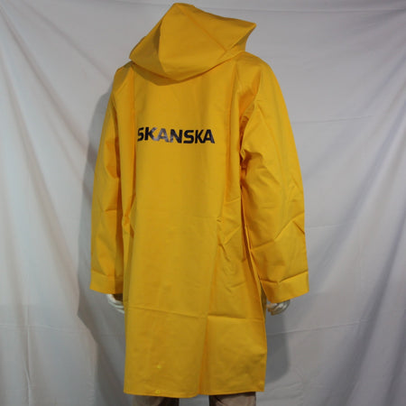 Waterproof Rubberised Rain Coat Jacket Yellow XL  (4179)