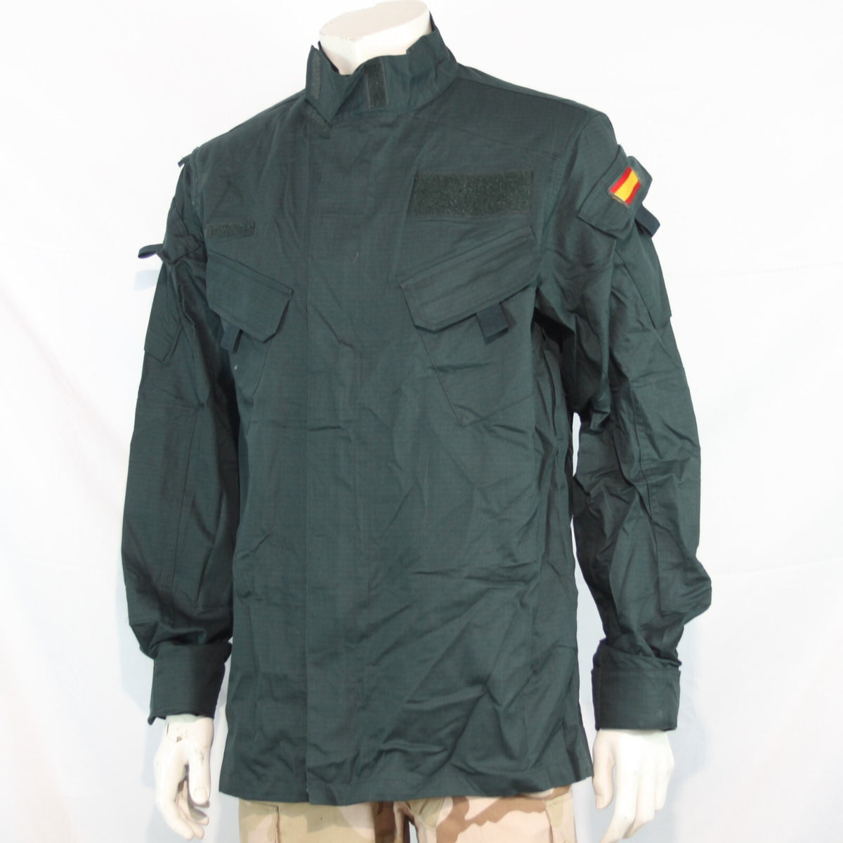 Genuine Surplus Spanish Police Combat Shirt Bottle Green Tactical S/Grade (3180)