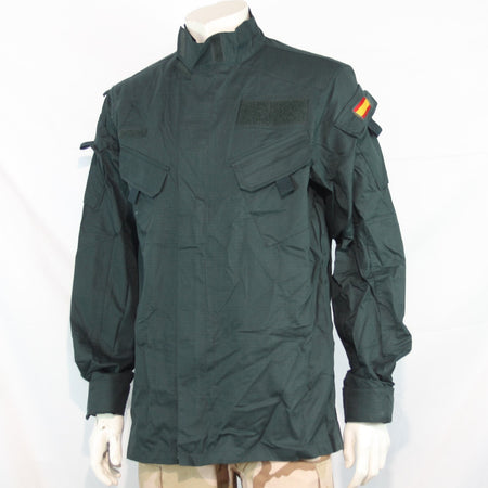 Genuine Surplus Spanish Police Combat Shirt Bottle Green Tactical S/Grade (3180)