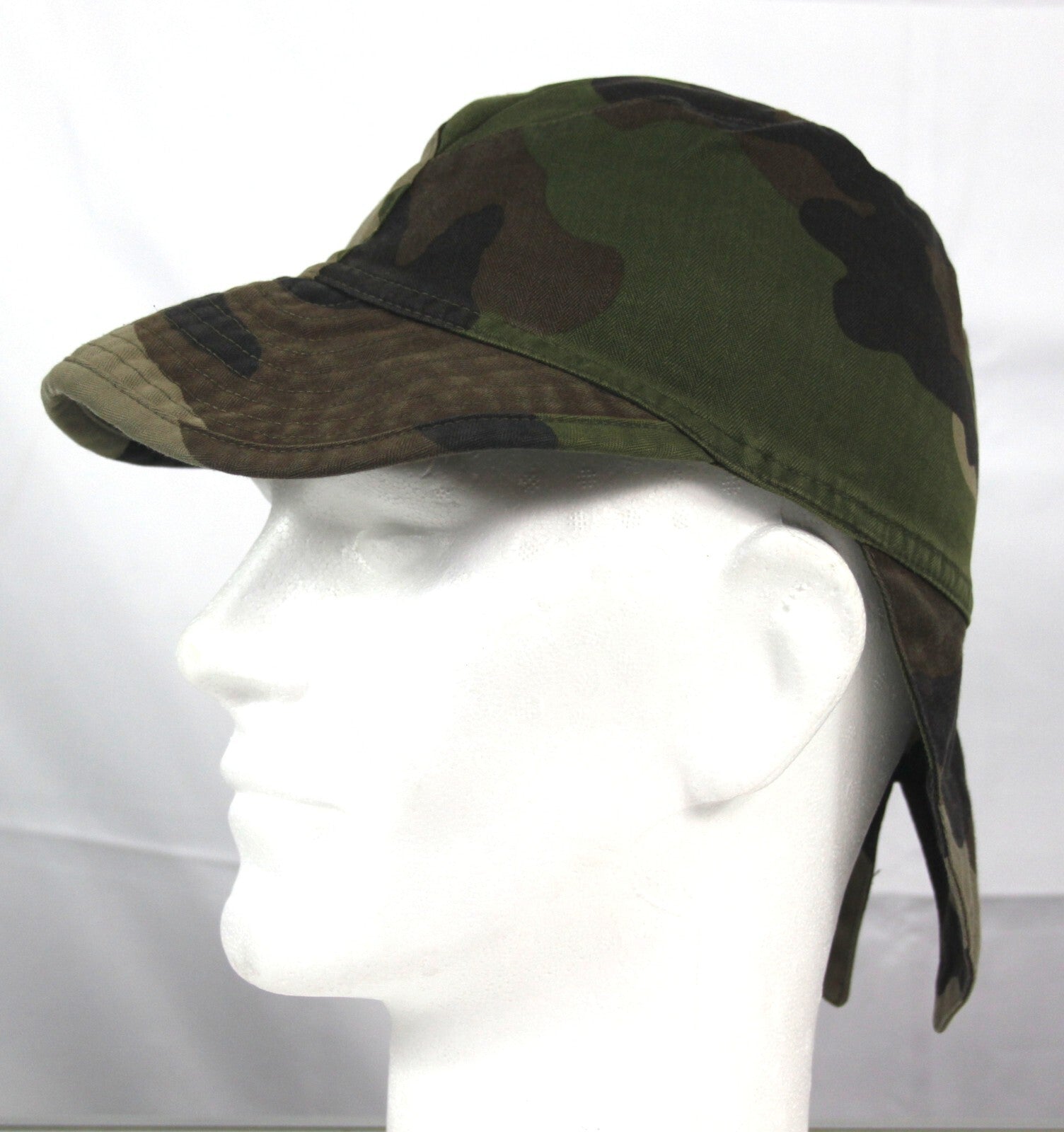 Genuine Surplus French Army CCE Camouflage Bigeard Cap Camo Fatigue Cap Peak