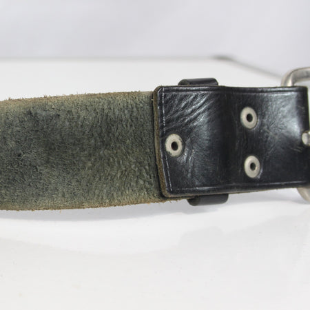 Leather 45mm Army Belt Genuine Surplus Black 28-38" Waist  (3840)