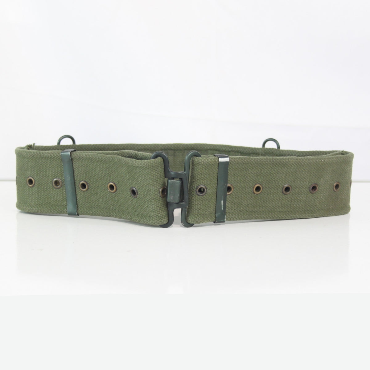Genuine Surplus British 58 pattern 55mm Webbing Belt Olive Cotton (4084)
