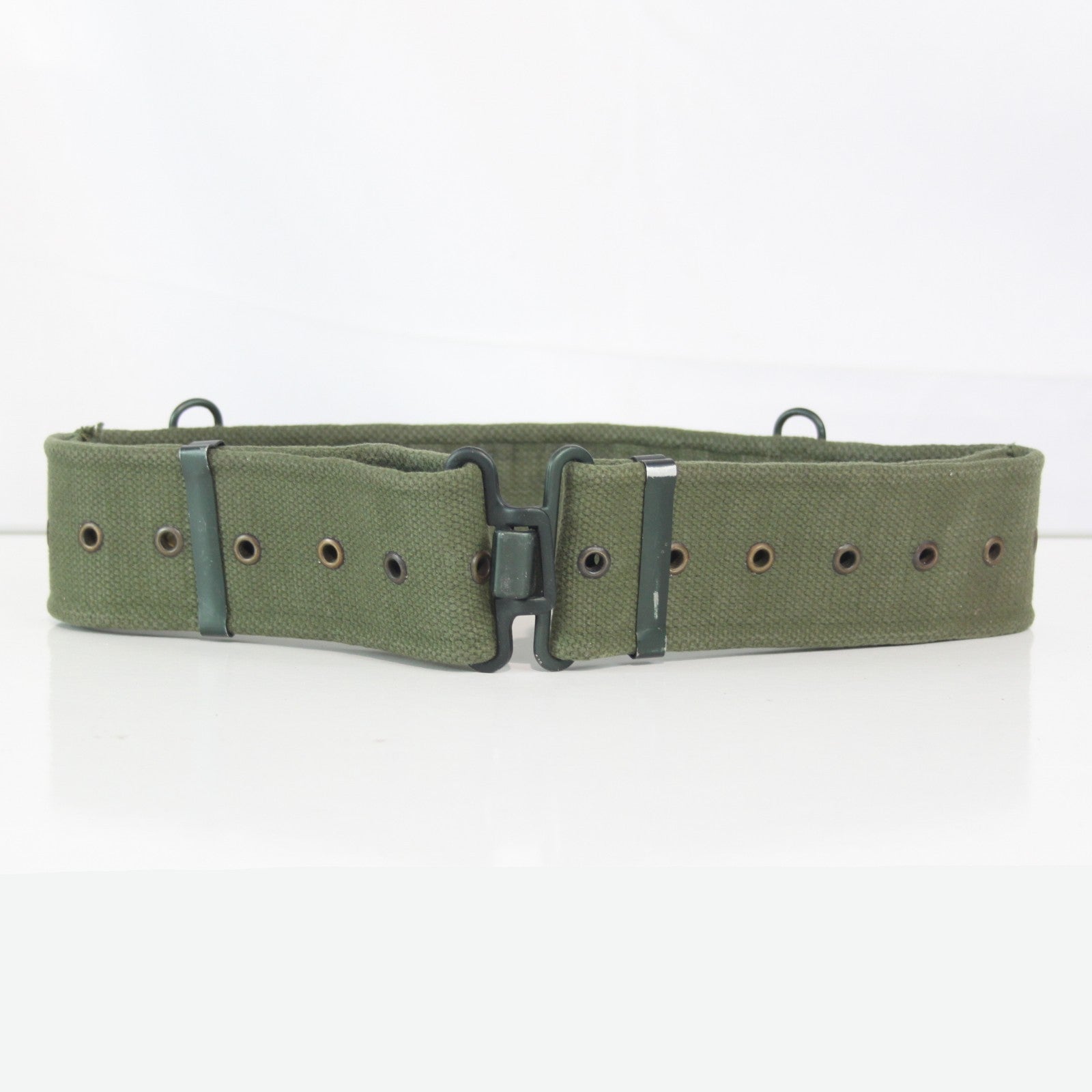 Genuine Surplus British 58 pattern 55mm Webbing Belt Olive Cotton (4084)