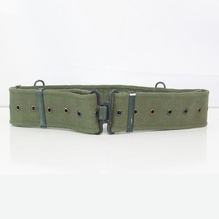 Genuine Surplus British 58 pattern 55mm Webbing Belt Olive Cotton (4084)