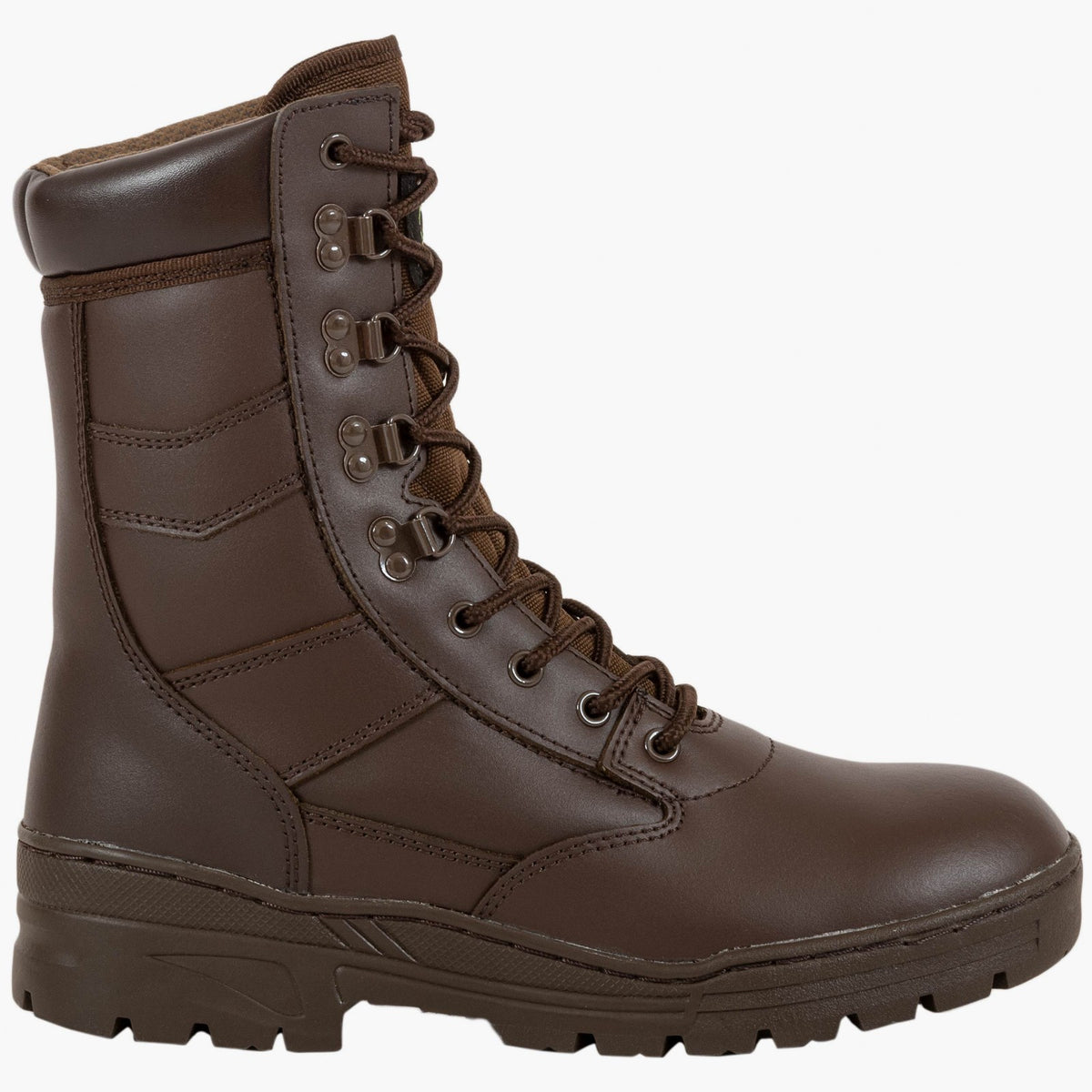 Highlander Delta All Leather Brown Patrol Boot Combat Boot Rubber Sole Cadets