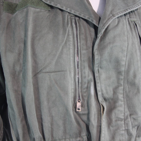 1960's Vintage Genuine Surplus French Army Jacket Cotton Olive G1 42-44" (4032)