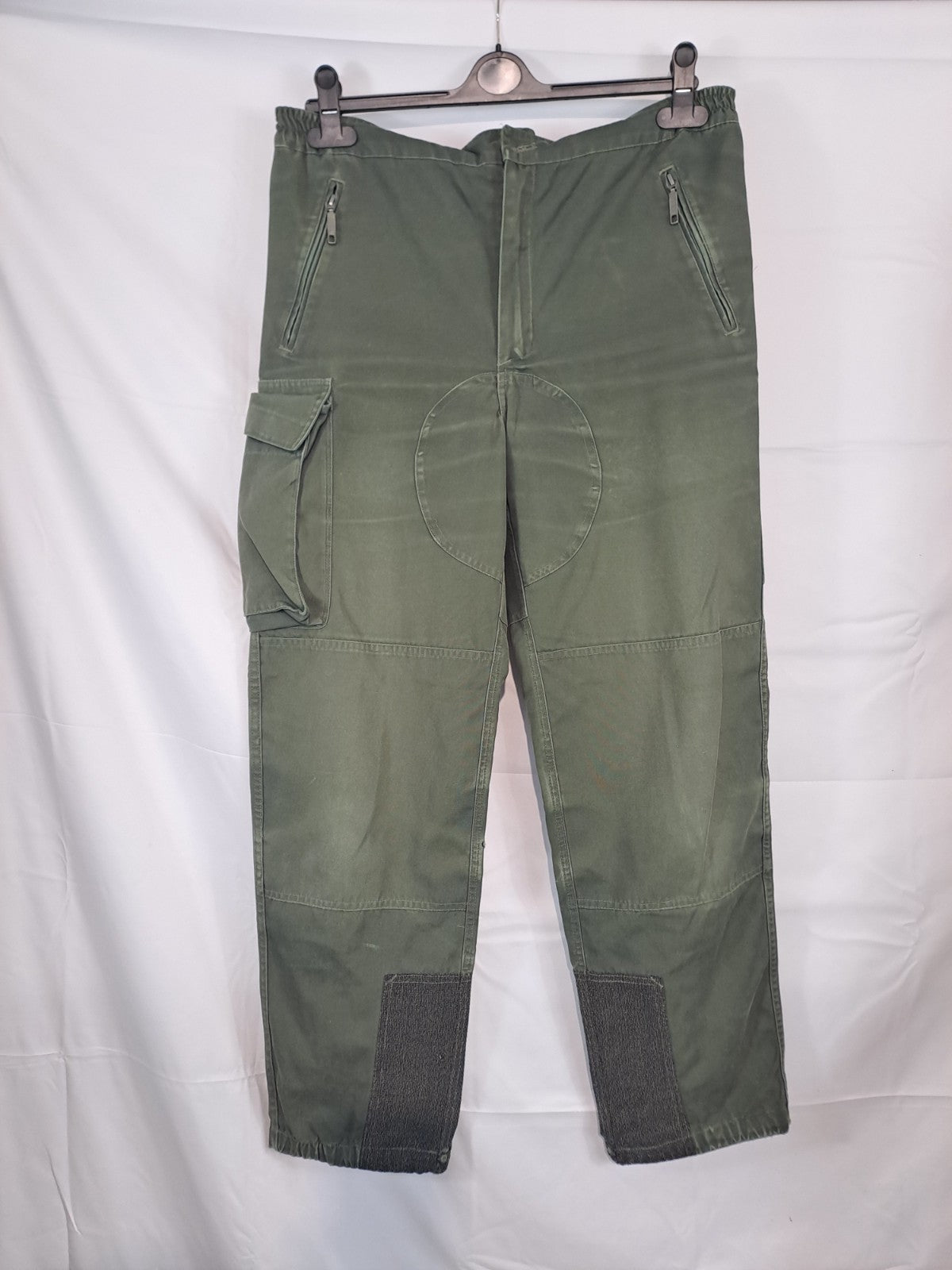 Genuine Surplus  French Army Alpine Trousers Bib Brace Olive Dungarees (3652)