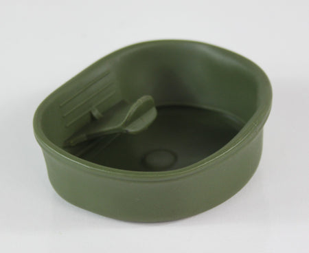 Genuine Surplus Swedish Folding Camping Cup Green Plastic Compact Small Travel