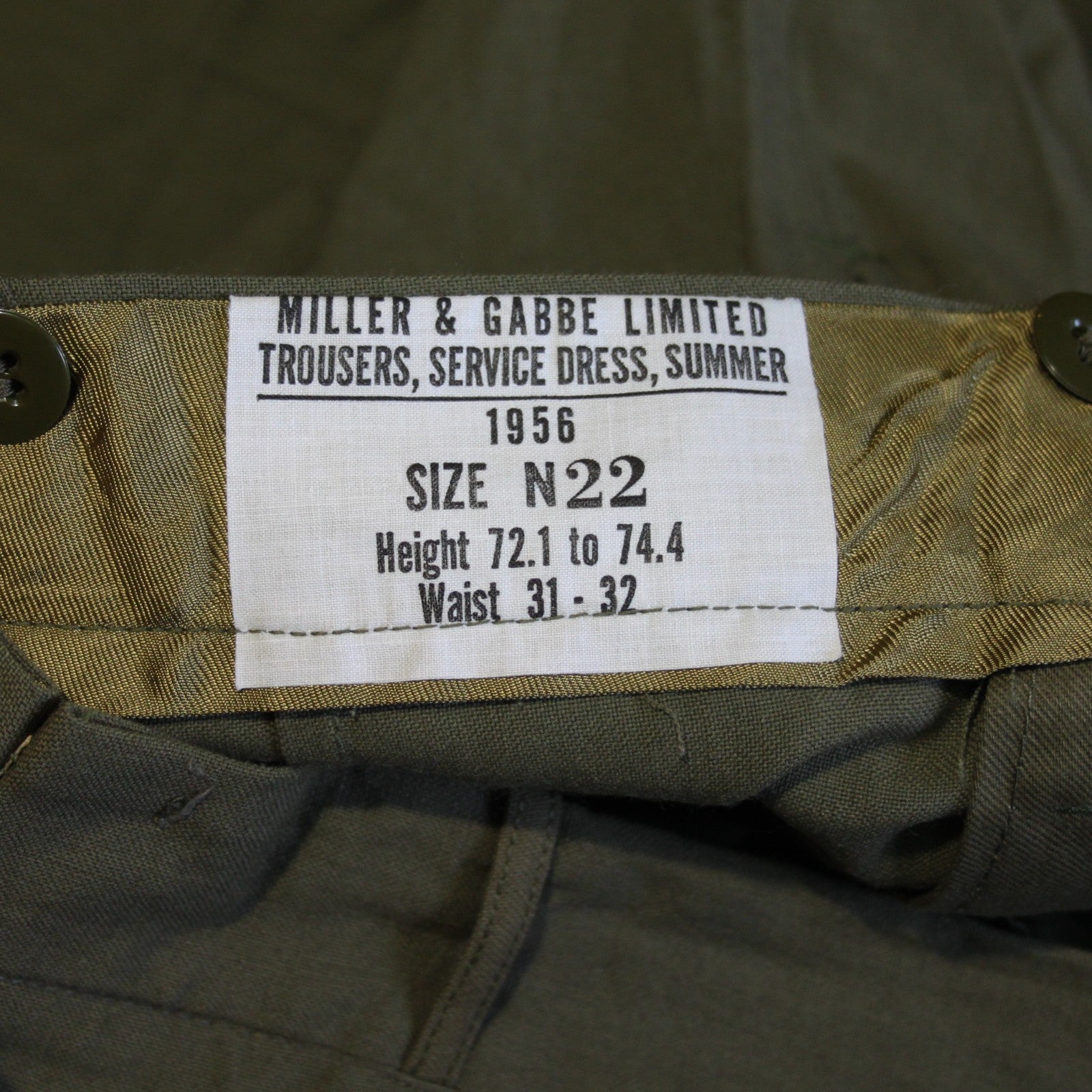 Vintage Canadian Army Service Dress Trousers Genuine Surplus 30" Waist (3599)
