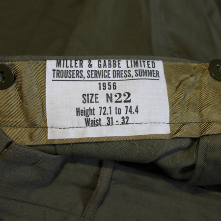 Vintage Canadian Army Service Dress Trousers Genuine Surplus 30" Waist (3599)