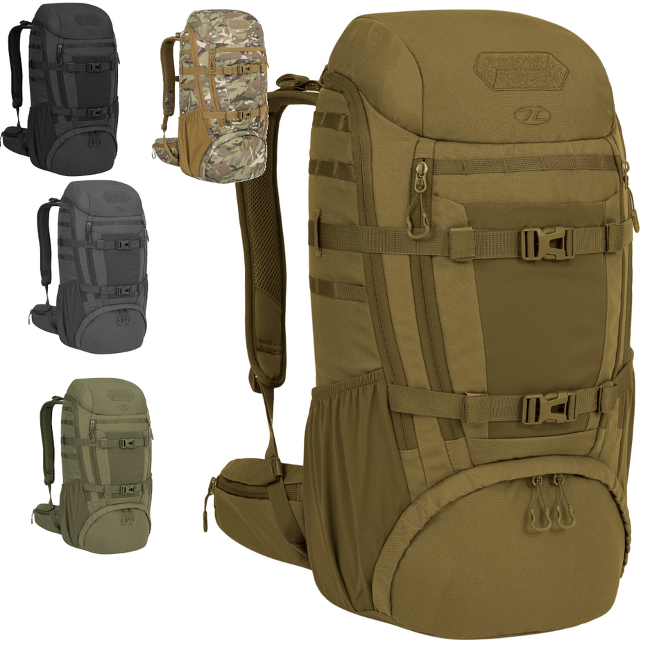Highlander Eagle 3 Backpack 40L Medium Grab Back Backpack MOLLE CLamshell Openin