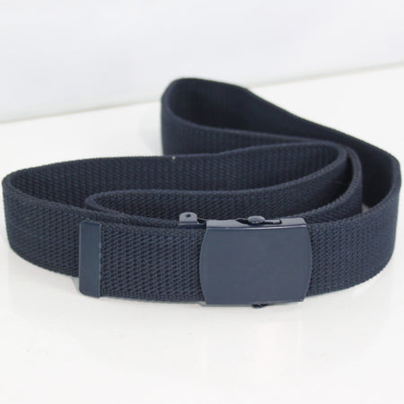 NEW Navy  33mm US Military Style Belt Cotton Canvas Adjustable 36-46" Waist 3263