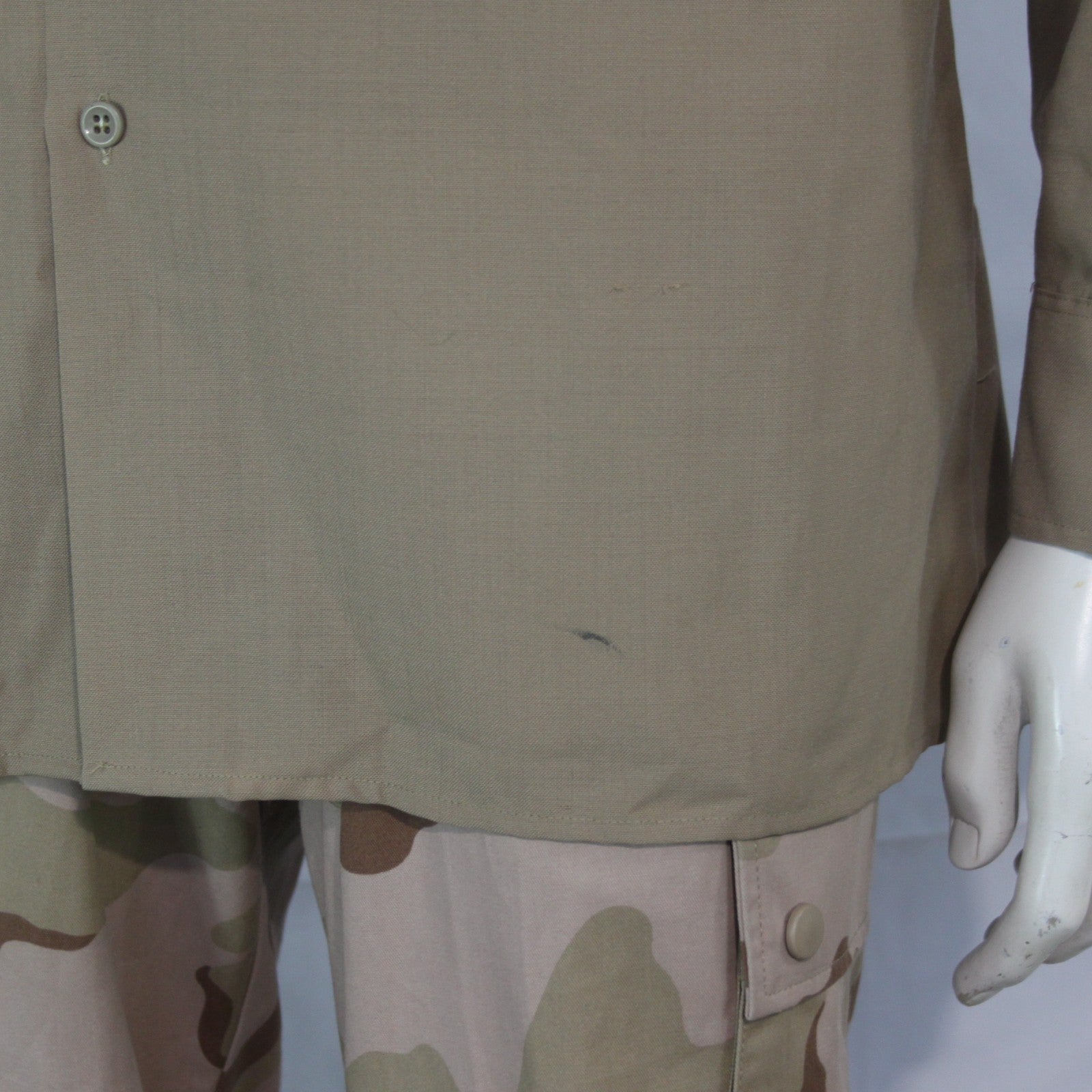 Genuine Surplus French Army Shirt Long Sleeve Lightweight badged 41cm  (3421)