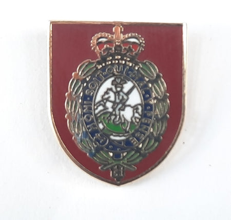 Enamel Northumberland Fusiliers Badge Lapel Pin Small Metal British Army  18 x 1