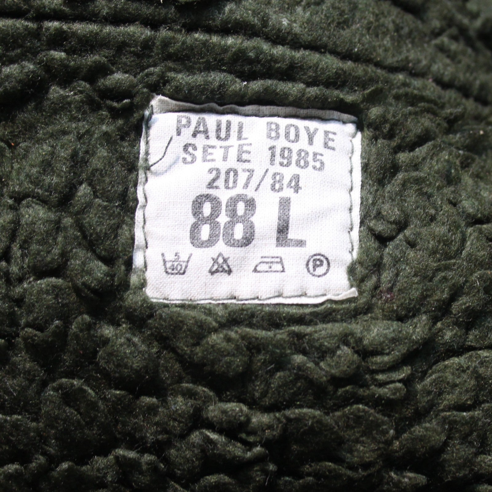1980's French Army Fur Lined Parka Winter Genuine Surplus Olive 36-38" (3701)
