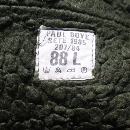 1980's French Army Fur Lined Parka Winter Genuine Surplus Olive 36-38" (3701)