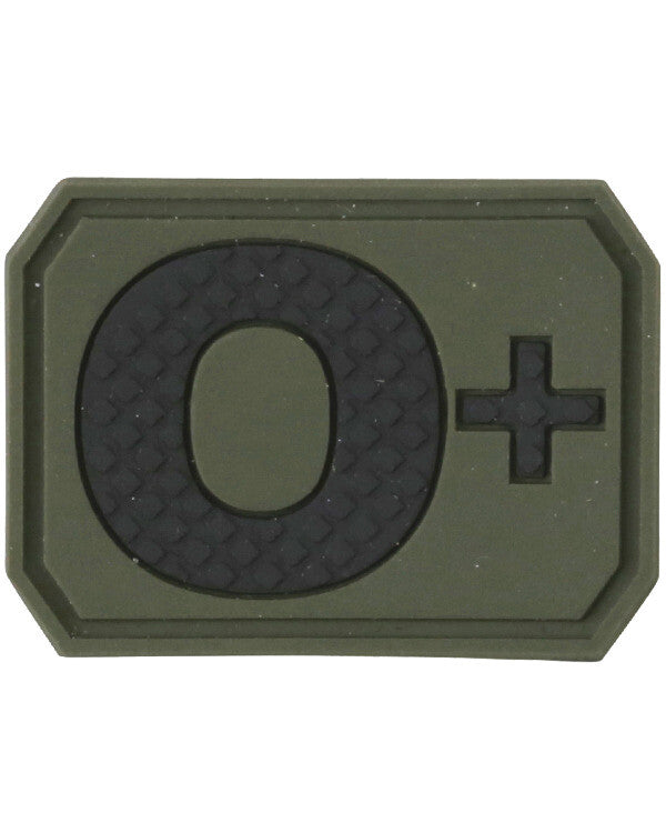 Kombat Blood Group Rubber Patches  Army RAF SAS Patch Badge