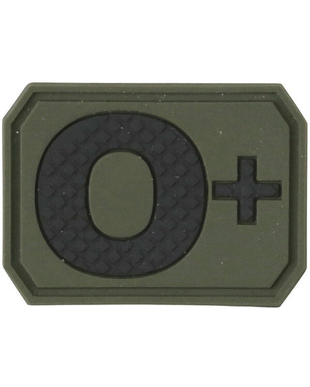 Kombat Blood Group Rubber Patches  Army RAF SAS Patch Badge