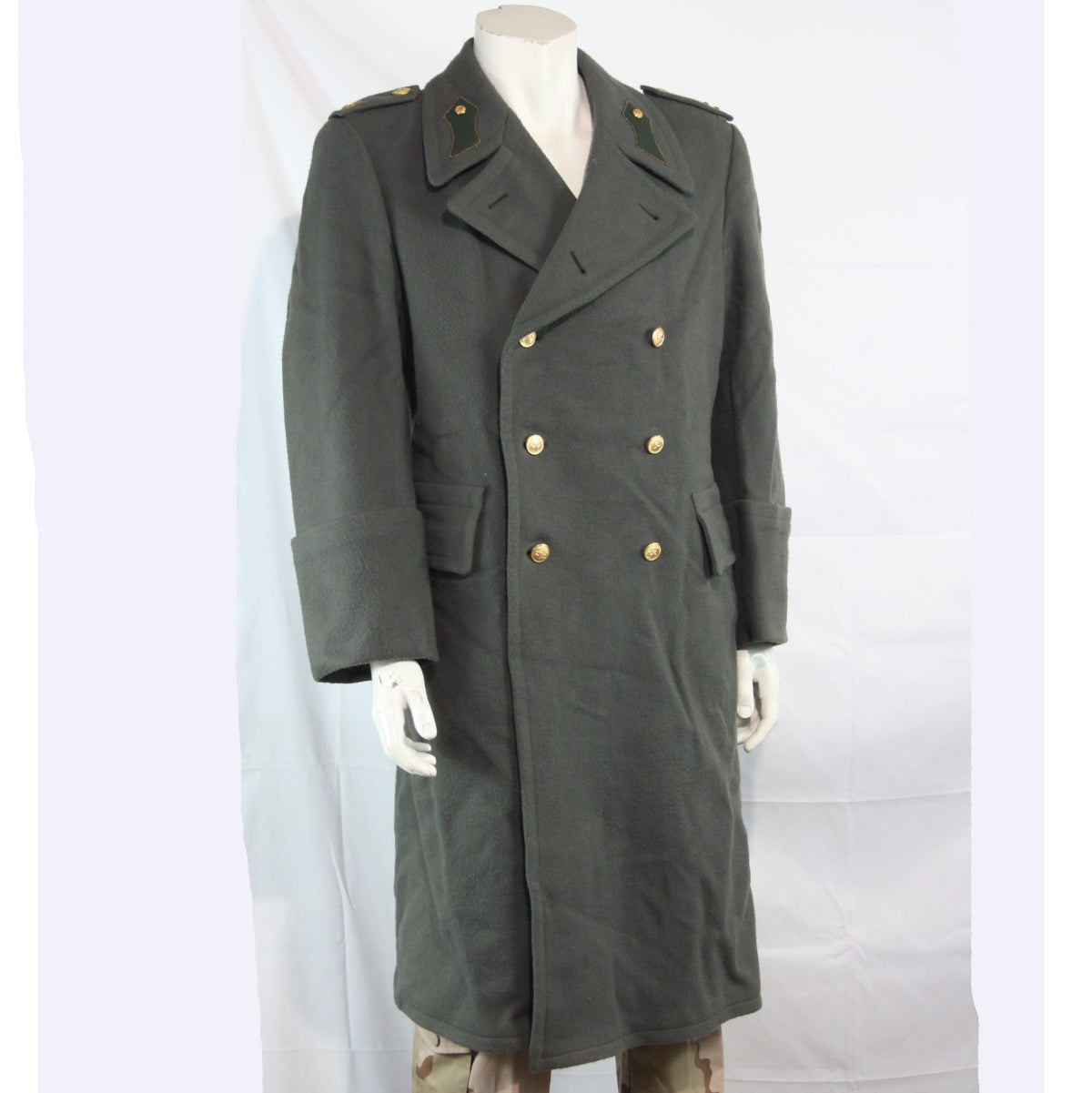 Rare Austrian Army Captains Greatcoat Grey Genuine Surplus Faded 36-38" (3794)