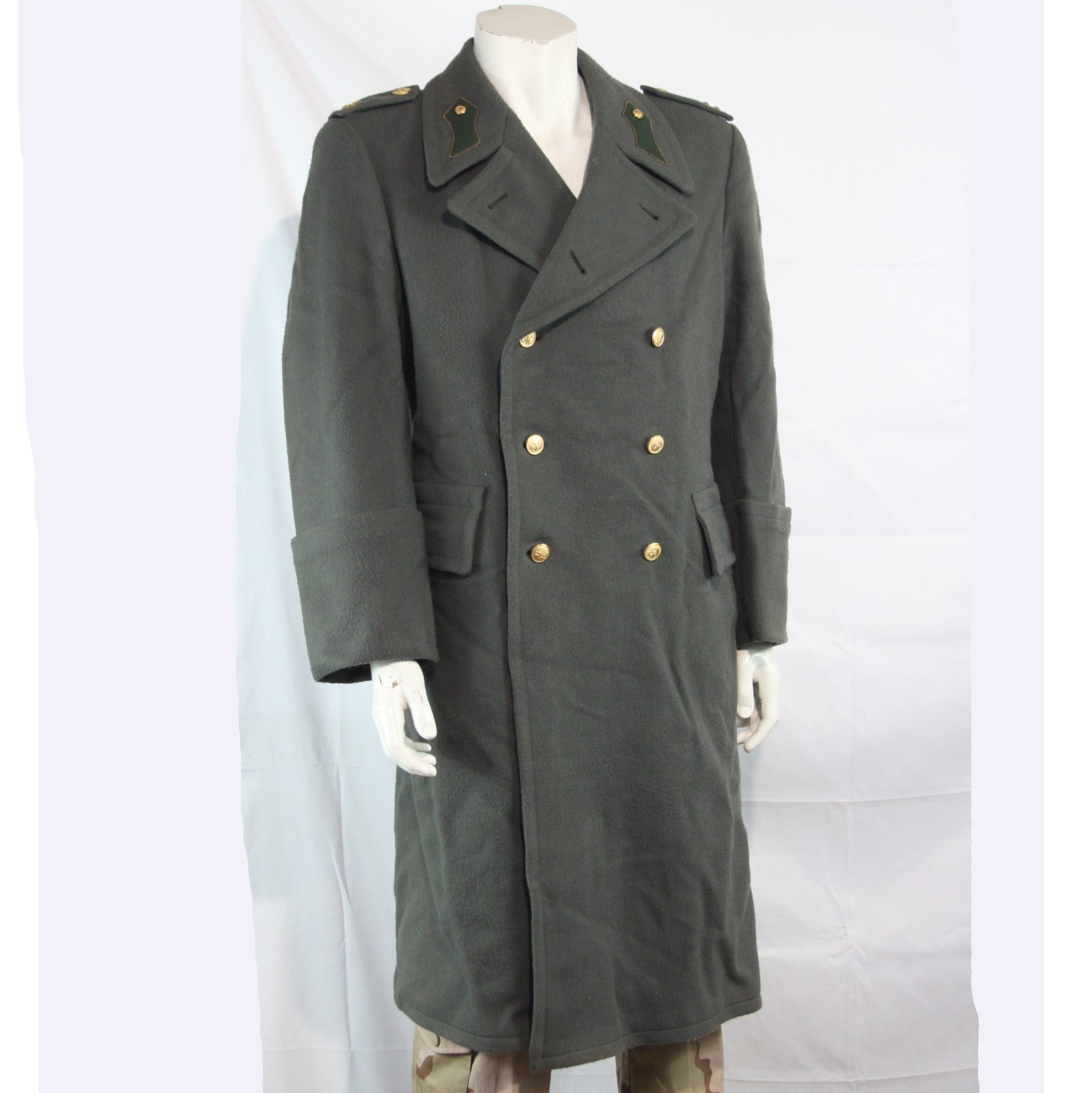 Rare Austrian Army Captains Greatcoat Grey Genuine Surplus Faded 36-38" (3794)