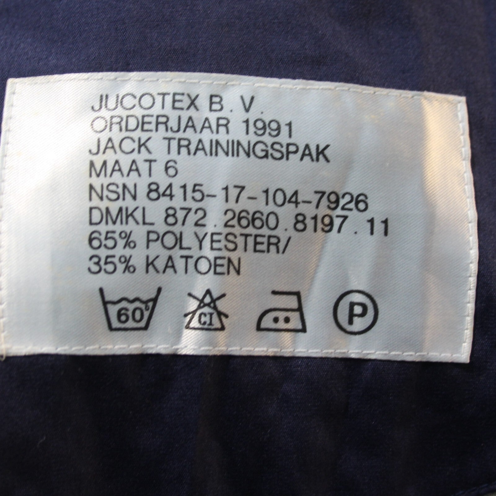 Genuine Surplus Dutch Royal Airforce PT  Tracksuit Jacket 42-44" (3172)