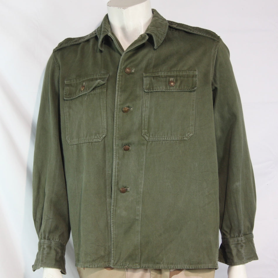 Cold War Vintage Romanian Army Shirt Genuine Surplus Jacket 40-42" (4105)