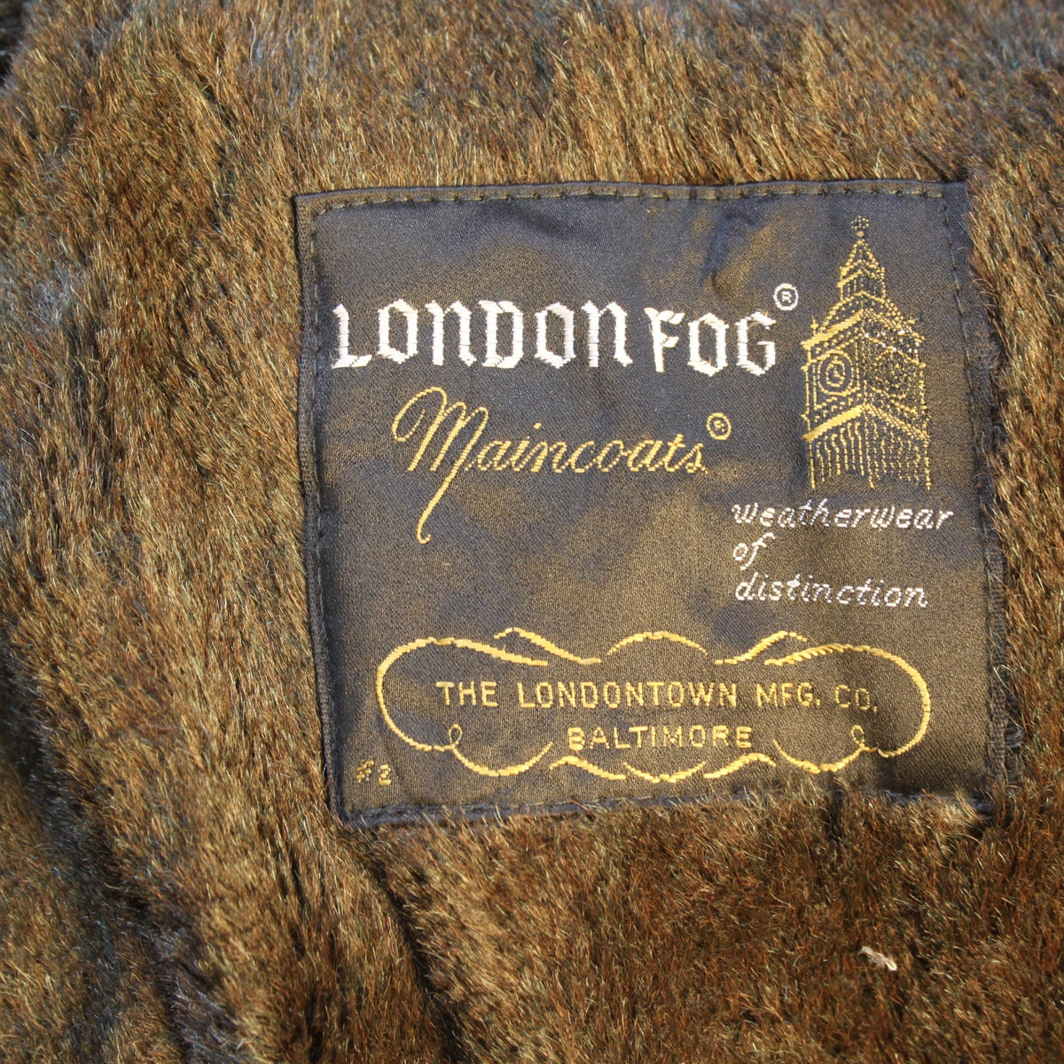 Vintage Mens Overcoat London Fog Faux Fur Lined Medium Warm Grey (4288)