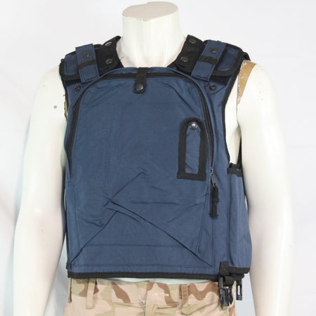 British Military Civilian Body Armour Cover Vest Blue Genuine Surplus 44" (3981)
