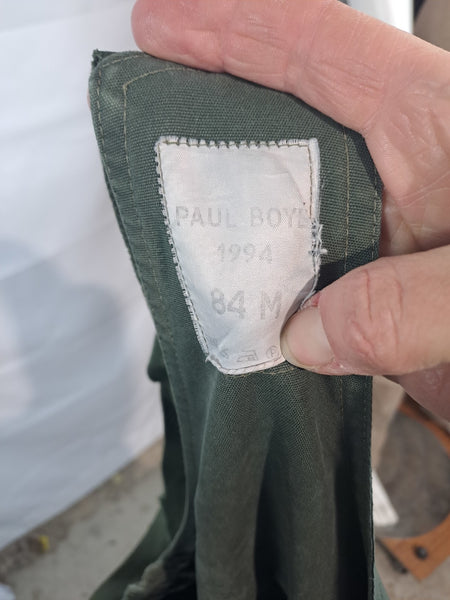 Genuine Surplus  French Army Alpine Trousers Bib Brace Olive Dungarees (3652)