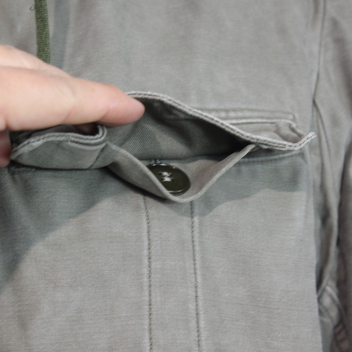 German Army Olive Parka Genuine Surplus Winter Coat Lined Long 42-44" (3795)