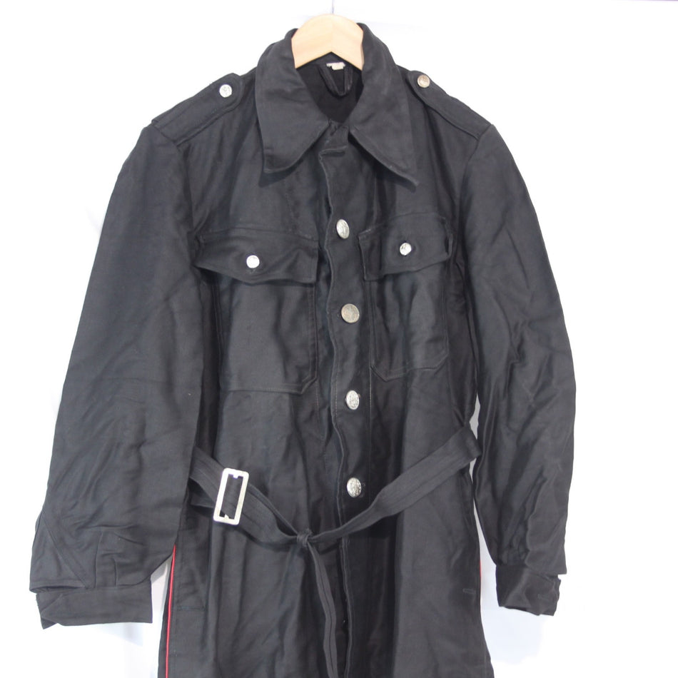 Vintage Dutch Coverall Black 40-42" Chest Genuine Surplus Belted (4169)