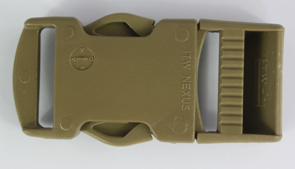 Side Release Buckles Tan Plastic Clips Belts Rucksacks  Replacement All Sizes