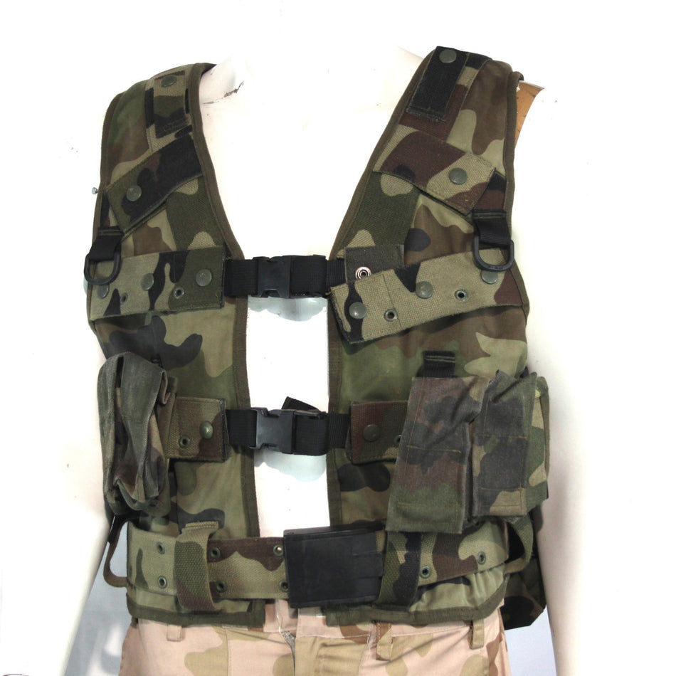 Assault Vest French Army CCE Camo Action Vest Genuine Surplus Modular Small 3978