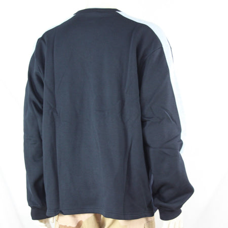 NEW Genuine Surplus Spanish Military Army V- Neck Sweatshirt Navy BLue (3253)