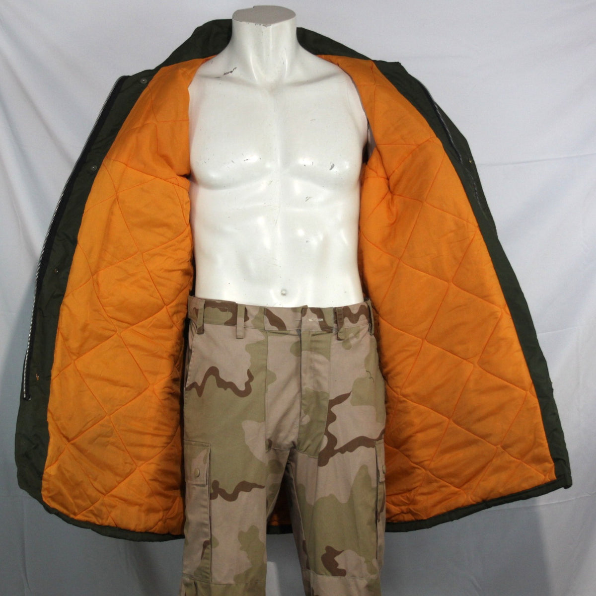 Military Style Work Jacket Water Resistant Olive Green 42-44" (3346)