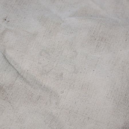 Vintage French Army Canvas Ballast Bag White Genuine Surplus (4388)