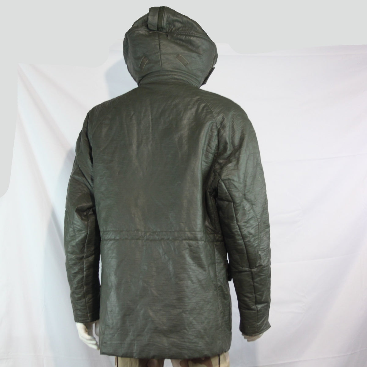 Genuine Surplus French Military Leather Style Cold Weather jacket Olive (3792)