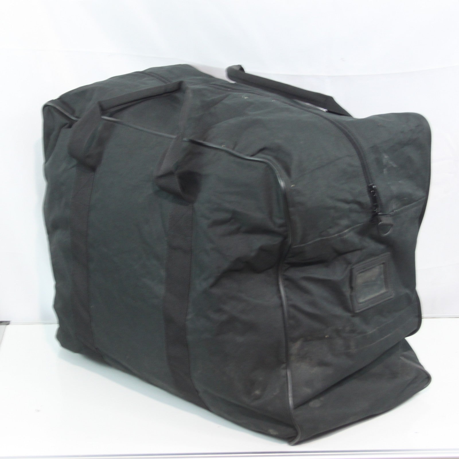 Nylon Military Black Holdall Genuine Surplus Duffle Bag Stained (4341)