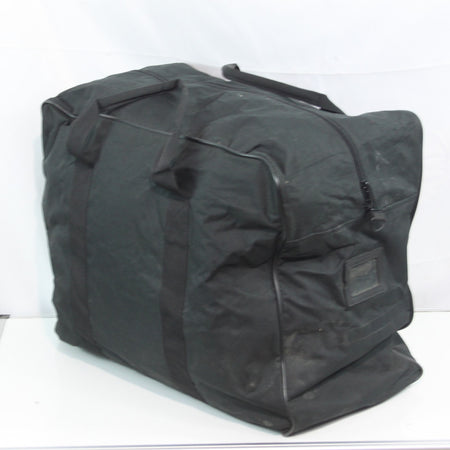 Nylon Military Black Holdall Genuine Surplus Duffle Bag Stained (4341)