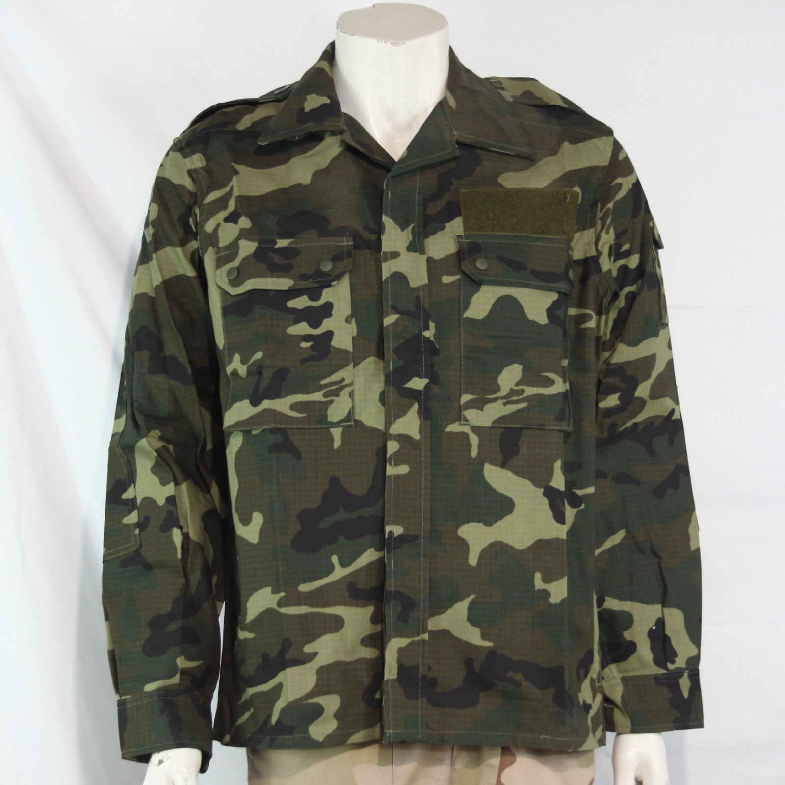 New Spanish Army Shirt Midweight Camo Genuine Surplus 42-44" Chest (4148)