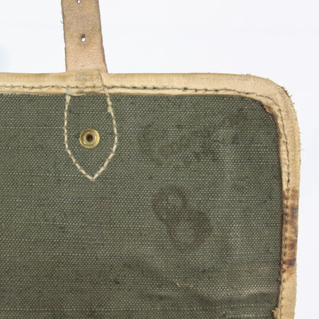 Genuine Surplus Vintage East European Army Map / Admin Case Leather trim (3438)