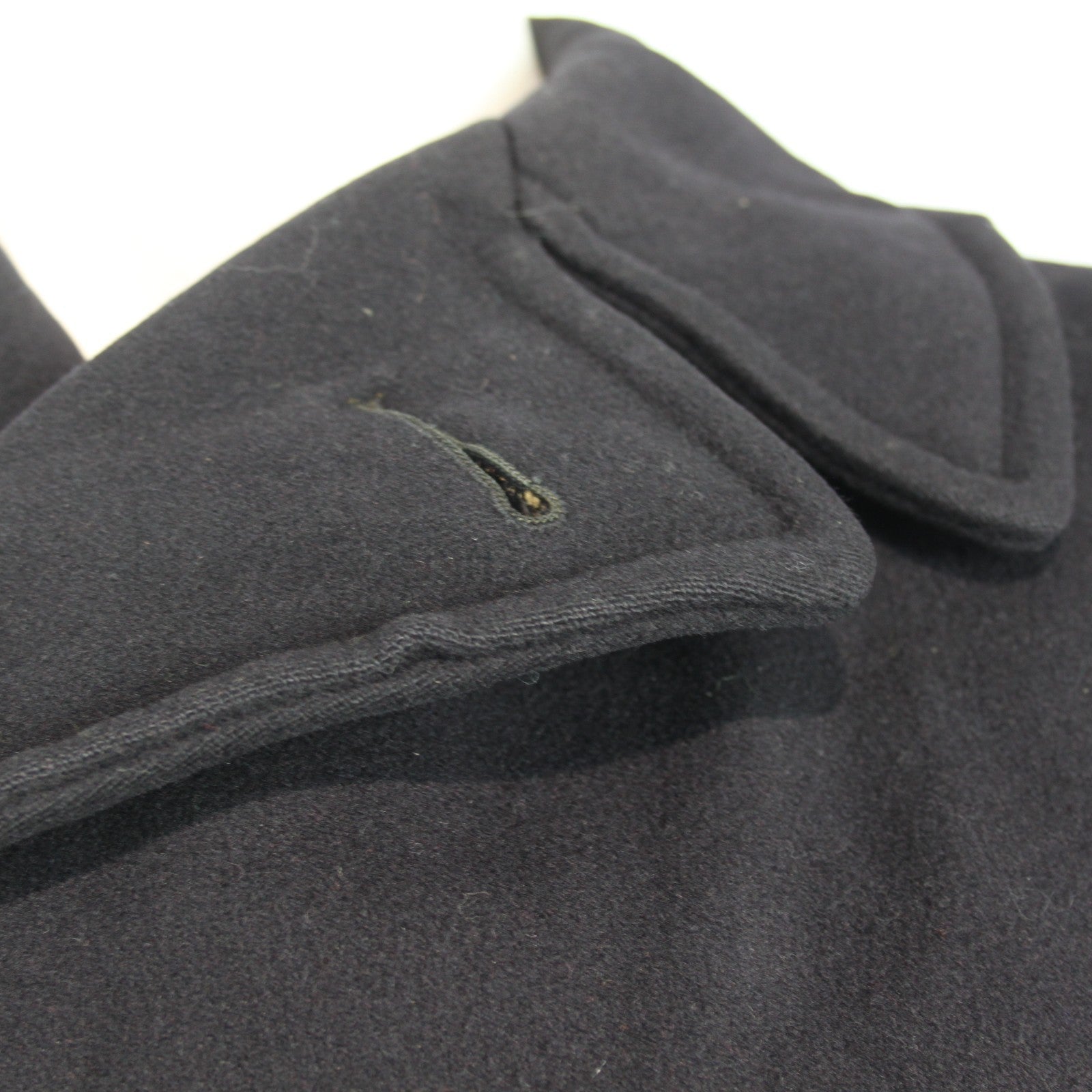 WW2 US Navy Pea Coat Wool Winter Genuine Surplus Jacket 4 Button 36-38" (3649)